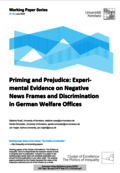 Priming and Prejudice: Experimental Evidence on Negative News Frames and Discrimination in German Welfare Offices - Image