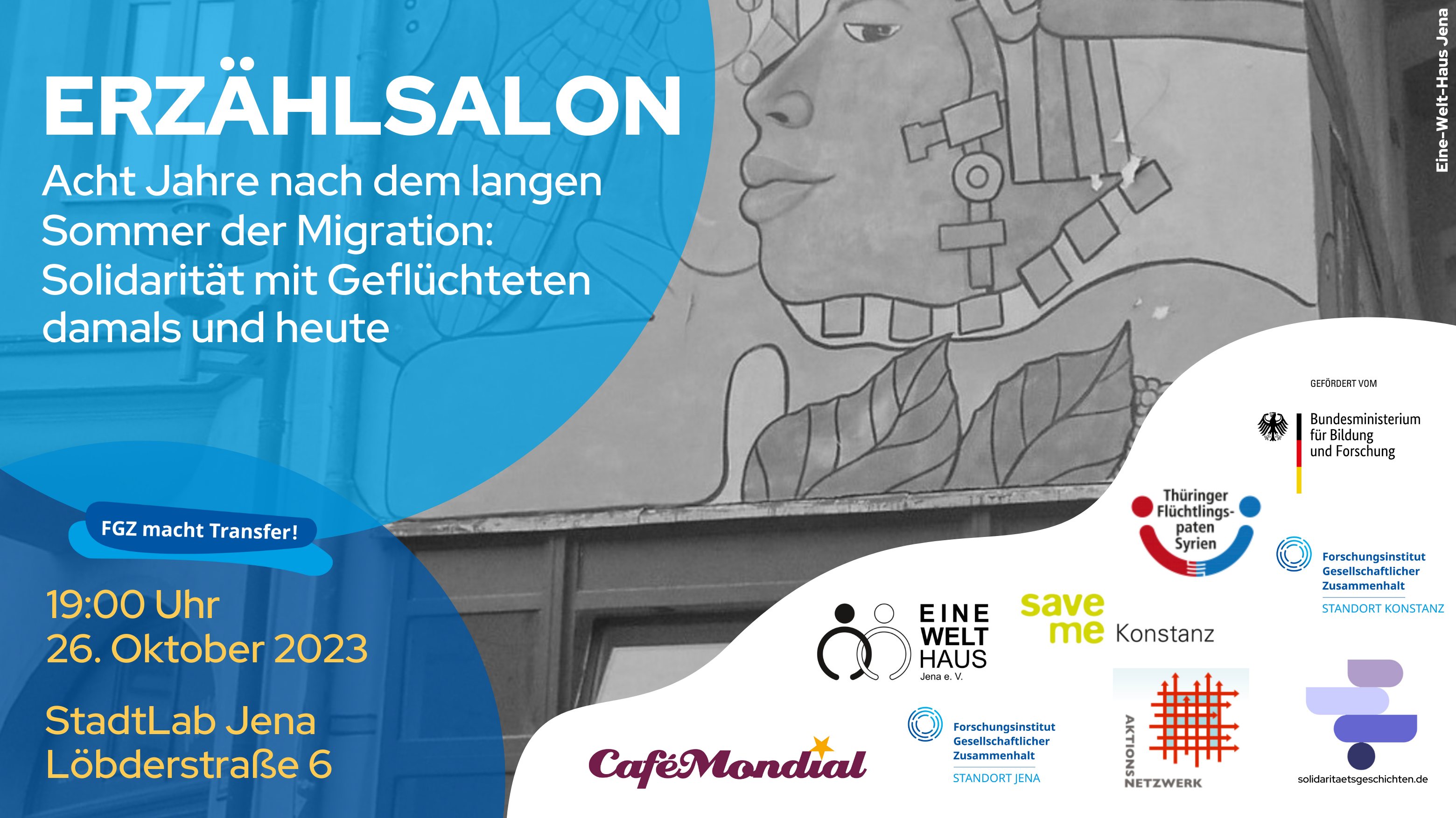 Erzählsalon: Acht Jahre nach dem langen Sommer der Migration – Solidarität mit Geflüchteten damals und heute