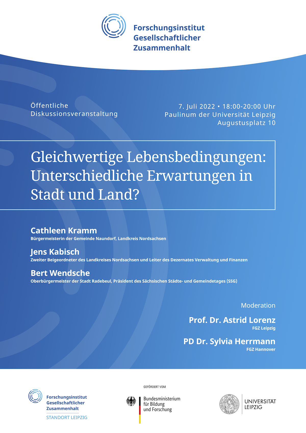 Gleichwertige Lebensbedingungen – Unterschiedliche Erwartungen in Stadt und Land?