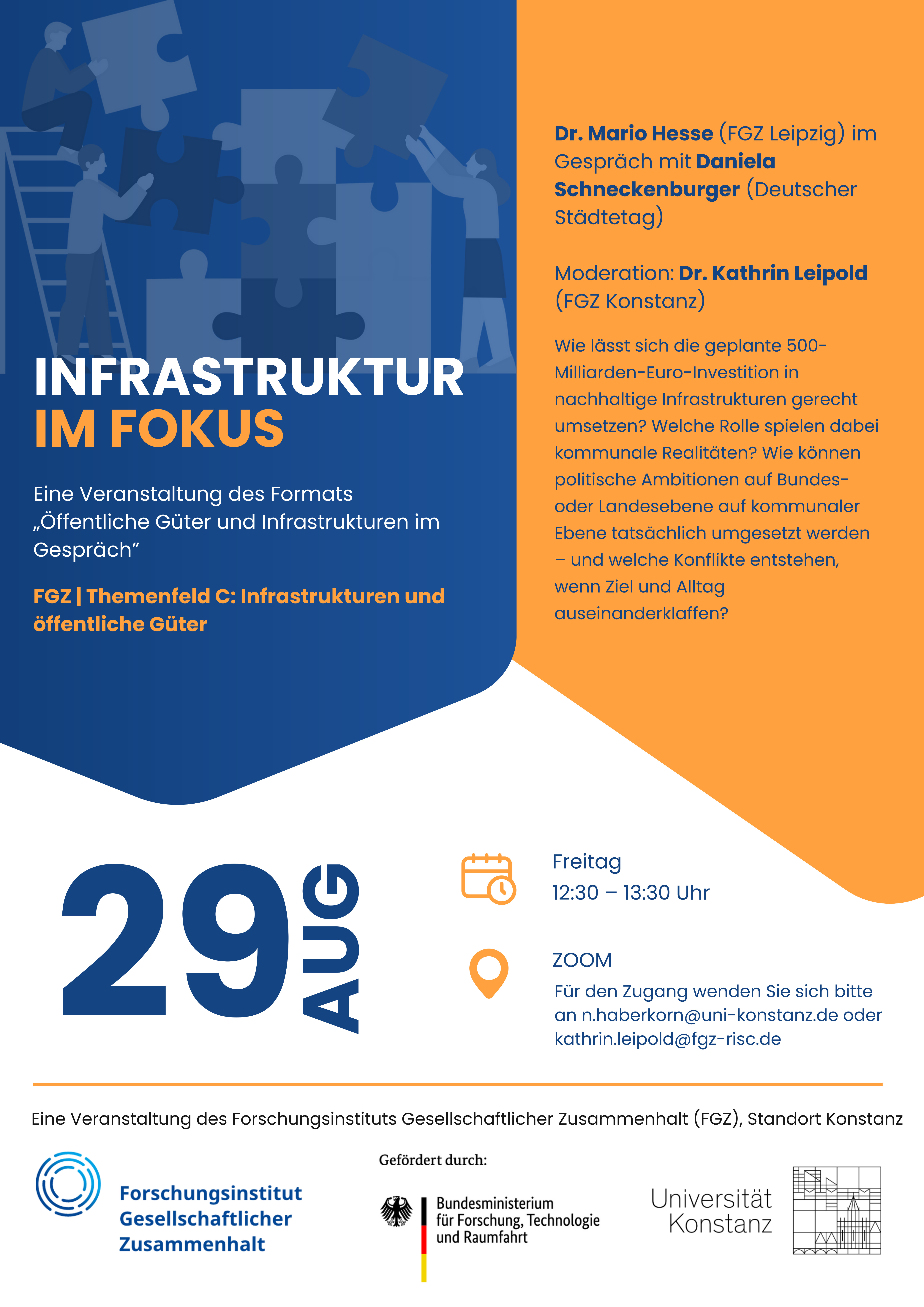 Infrastruktur im Fokus: Wie können wir die „Infrastrukturmilliarden“ nutzen, um gesellschaftlichen Zusammenhalt zu stärken?