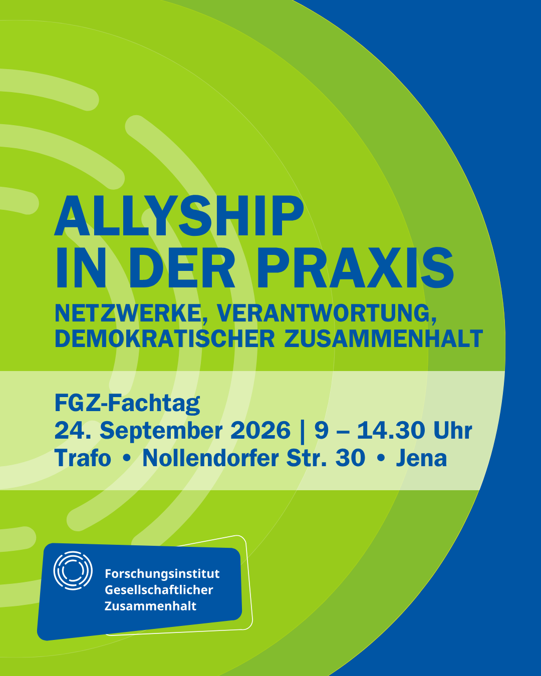 Allyship in der Praxis – Netzwerke, Verantwortung, demokratischer Zusammenhalt
