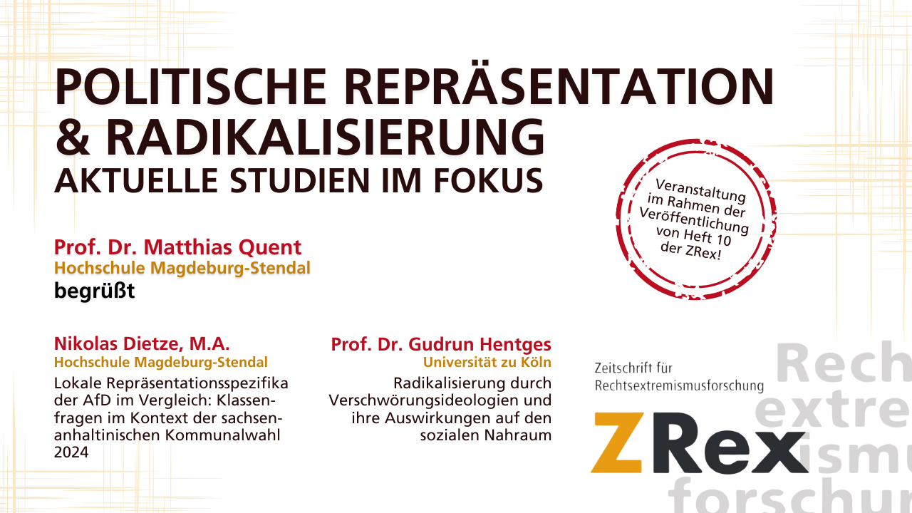 Politische Repräsentation und Radikalisierung: aktuelle Studien im Fokus