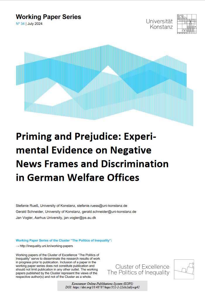 Priming and Prejudice: Experimental Evidence on Negative News Frames and Discrimination in German Welfare Offices