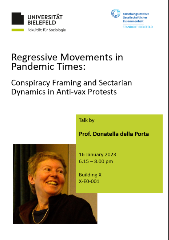 Regressive Movements in Pandemic Times: Conspiracy Framing and Sectarian Dynamics in Anti-vax Protests